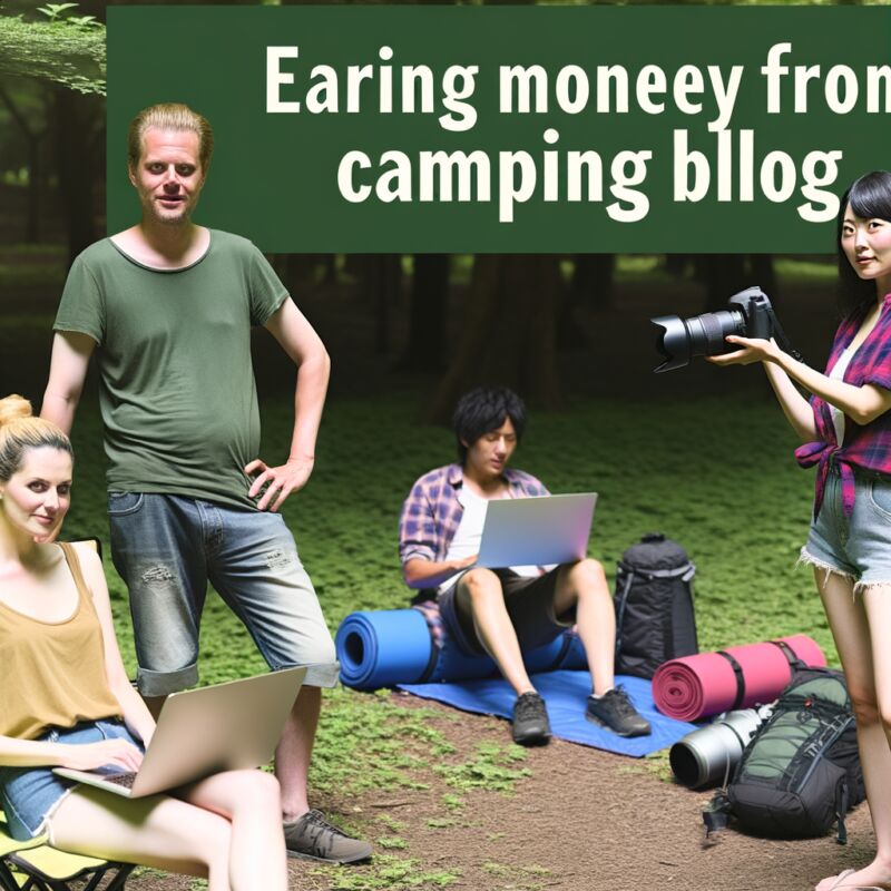 Earn money with a camping blog