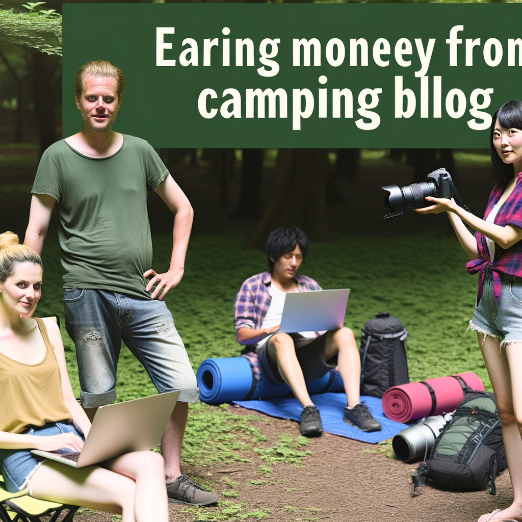 Earn money with a camping blog