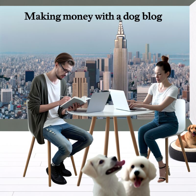 Make money with dog blog