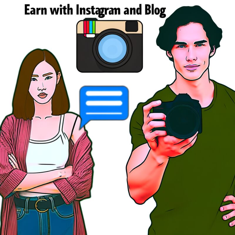 Earn with Instagram and Blog