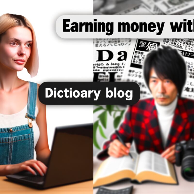 Earn money with dictionary blog