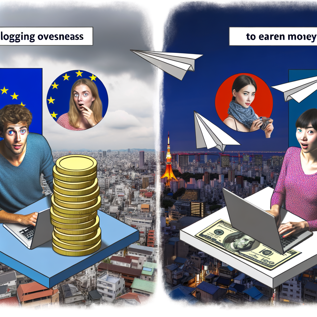 earn money blogging overseas