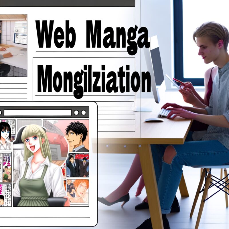 Web manga blog monetization
